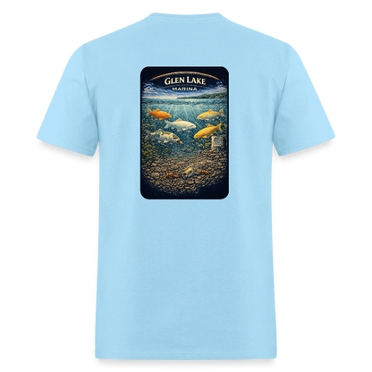 Glen Lake Marina T-Shirt | Michigan Marina Series - powder blue