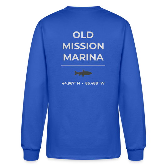 OLD MISSION MARINA LONG SLEEVE T-SHIRT - royal blue