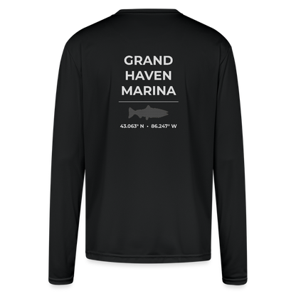 GRAND HAVEN MARINA PERFORMANCE LONG SLEEVE - black