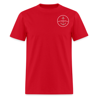 Glen Lake Marina T-Shirt | Michigan Marina Series - red
