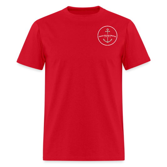 Glen Lake Marina T-Shirt | Michigan Marina Series - red