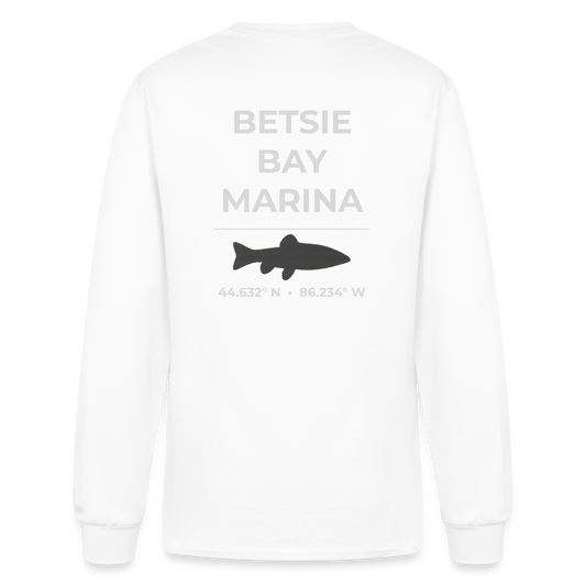 BETSIE BAY MARINA LONG SLEEVE T-SHIRT - white