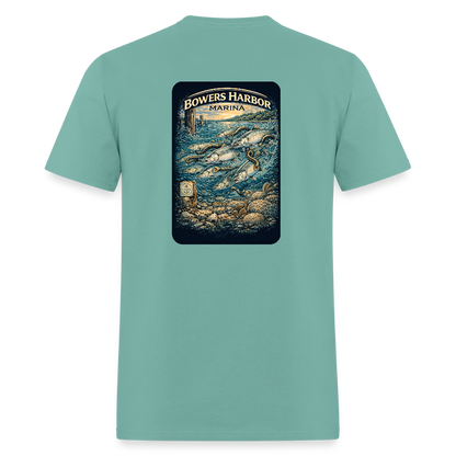 Bowers Harbor Marina T-Shirt | Lake Michigan Coastal Heritage - aquatic