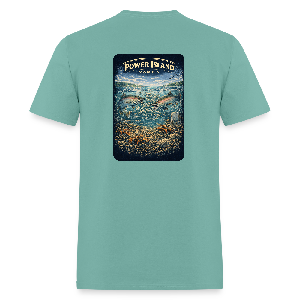 Power Island Marina T-Shirt | Michigan Marina Series - aquatic