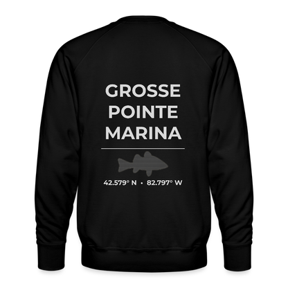 GROSSE POINTE MARINA PREMIUM CREW SWEATSHIRT - black