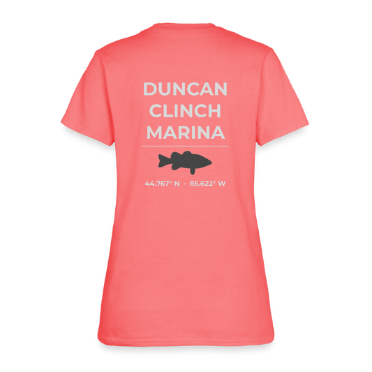 DUNCAN L. CLINCH MARINA WOMEN’S T-SHIRT - coral
