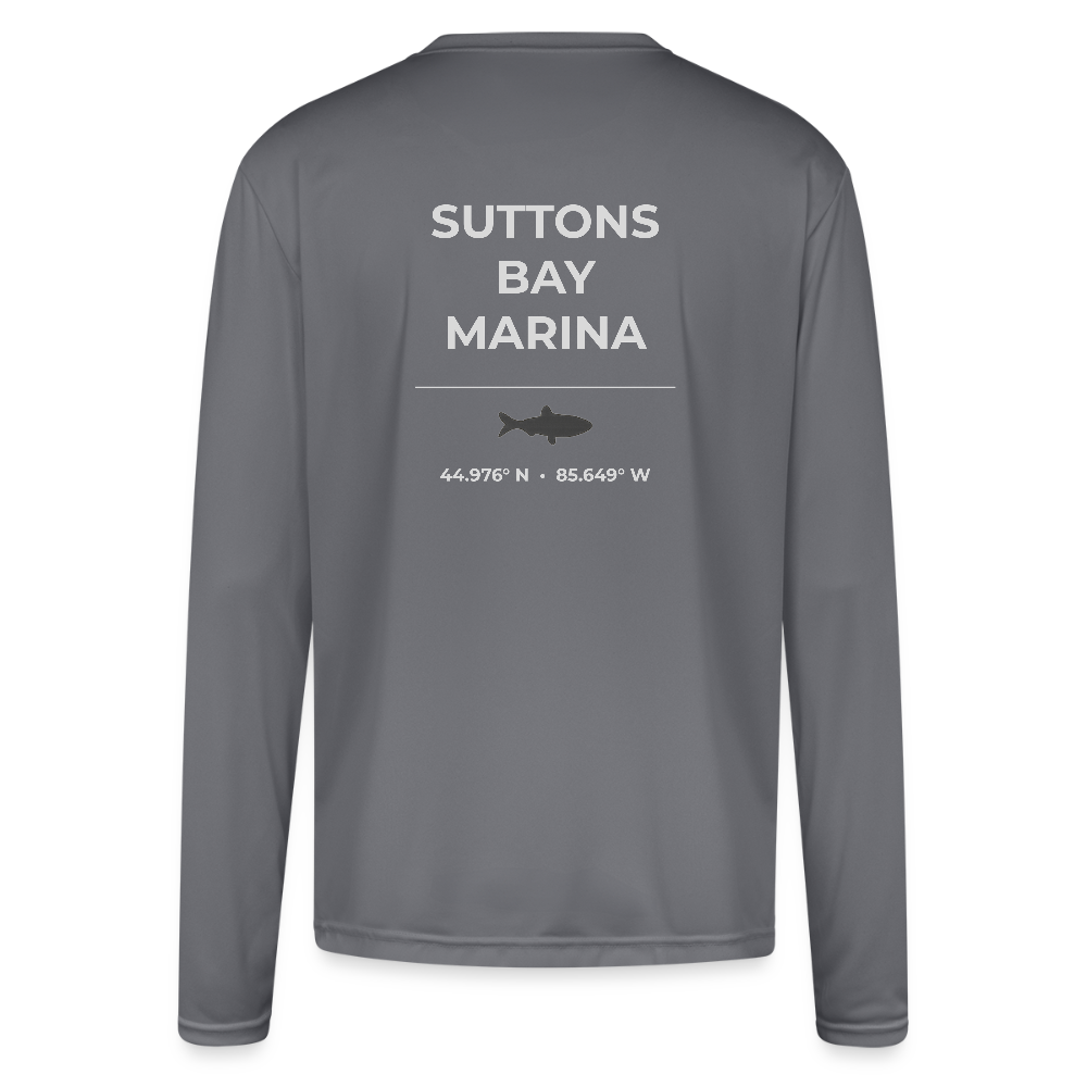 SUTTONS BAY MARINA PERFORMANCE LONG SLEEVE - gray
