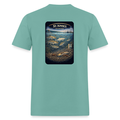 St. Ignace Marina T-Shirt | Michigan Marina Series - aquatic