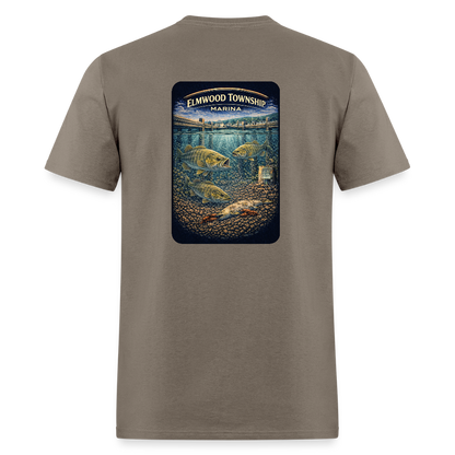 Elmwood Township Marina T-Shirt | Michigan Marina Series - safari