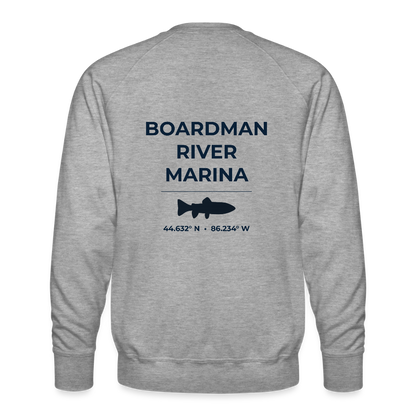 BOARDMAN RIVER MARINA PREMIUM CREW SWEATSHIRT - heather grey