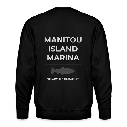 MANITOU ISLAND MARINA PREMIUM CREW SWEATSHIRT - black