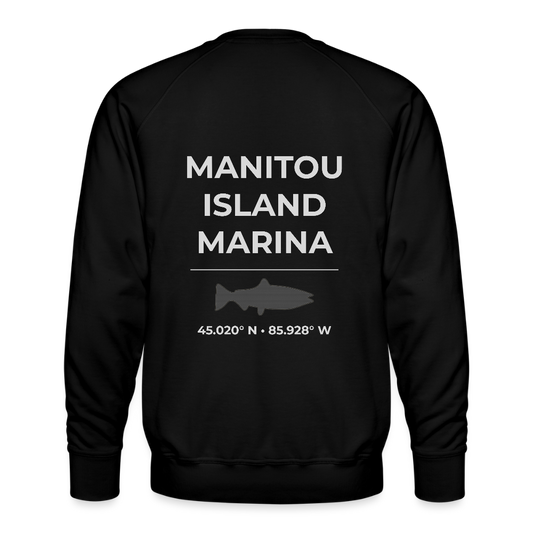 MANITOU ISLAND MARINA PREMIUM CREW SWEATSHIRT - black
