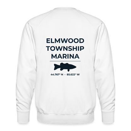 ELMWOOD TOWNSHIP MARINA PREMIUM CREW SWEATSHIRT - white