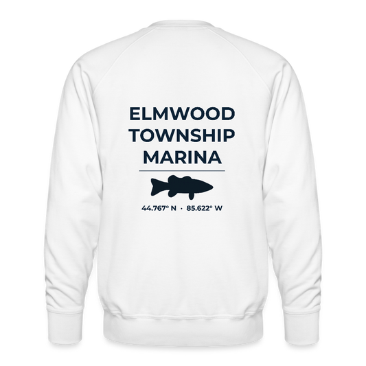 ELMWOOD TOWNSHIP MARINA PREMIUM CREW SWEATSHIRT - white