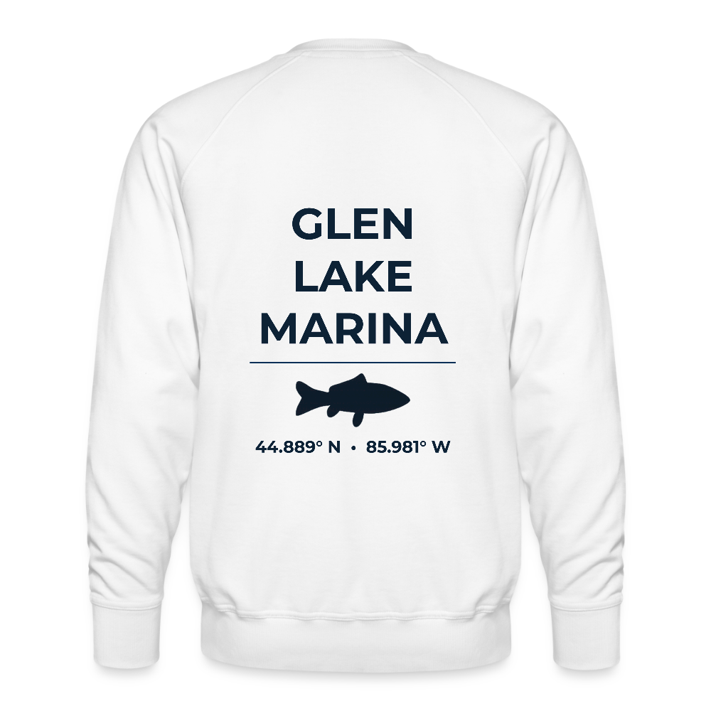 GLEN LAKE MARINA PREMIUM CREW SWEATSHIRT - white
