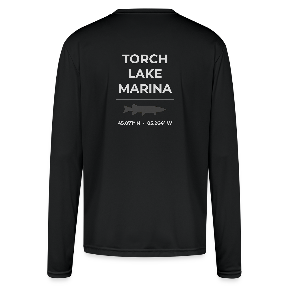 TORCH LAKE MARINA PERFORMANCE LONG SLEEVE - black