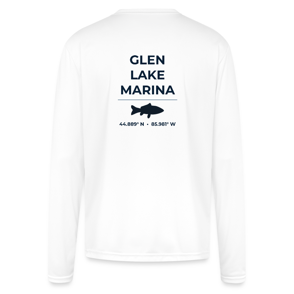 GLEN LAKE MARINA PERFORMANCE LONG SLEEVE - white