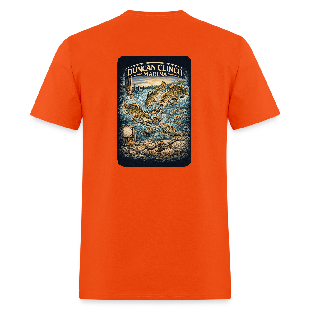 Duncan Clinch Marina T-Shirt | Lake Michigan Coastal Heritage - orange