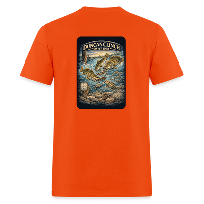 Duncan Clinch Marina T-Shirt | Lake Michigan Coastal Heritage - orange