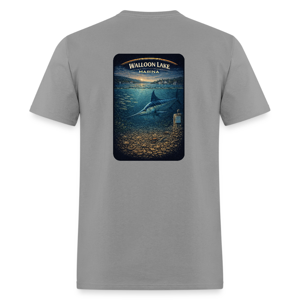Walloon Lake Marina T-Shirt | Michigan Marina Series - rock