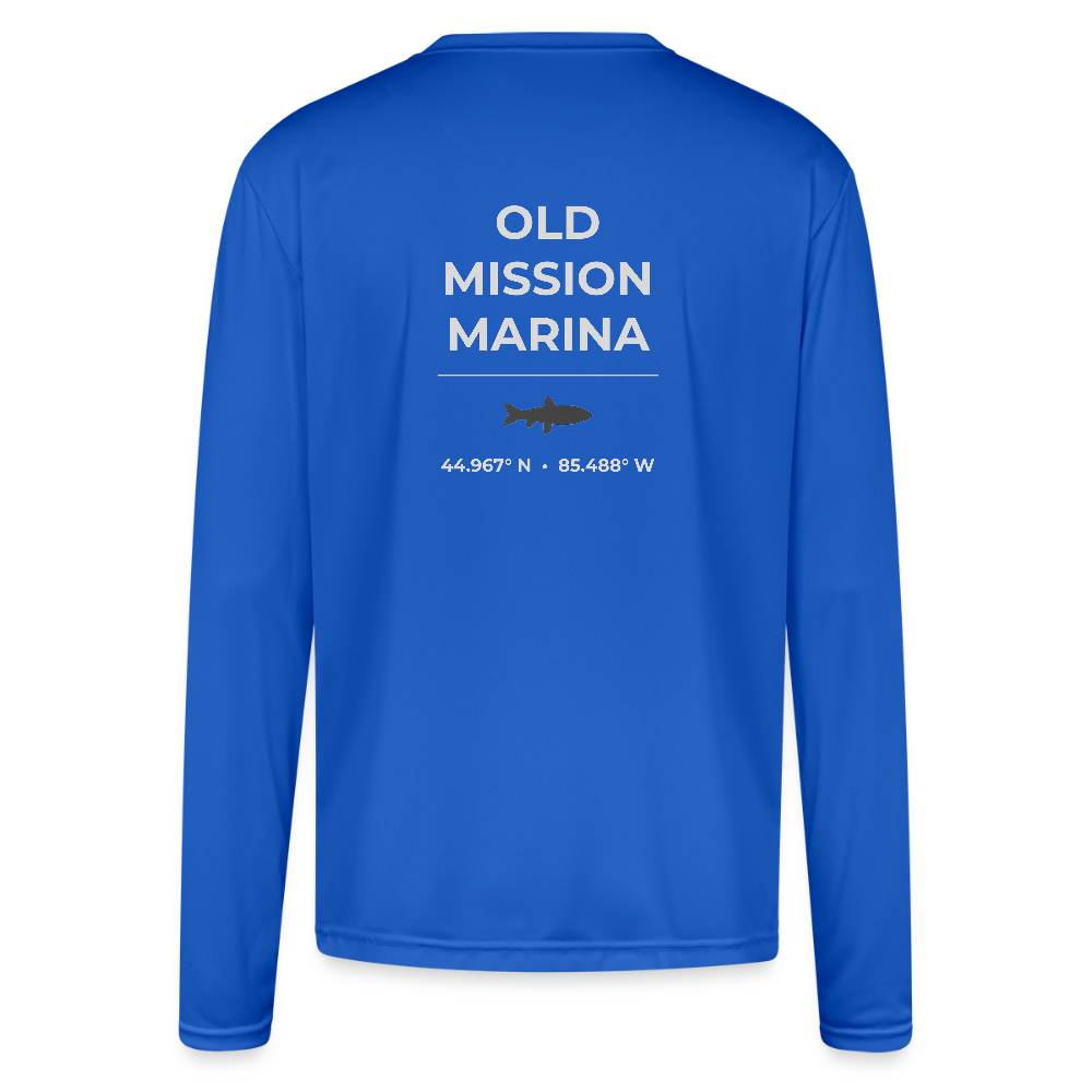 OLD MISSION MARINA PERFORMANCE LONG SLEEVE - royal blue