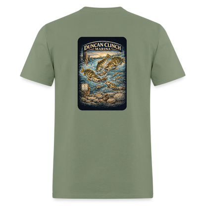 Duncan Clinch Marina T-Shirt | Lake Michigan Coastal Heritage - military green