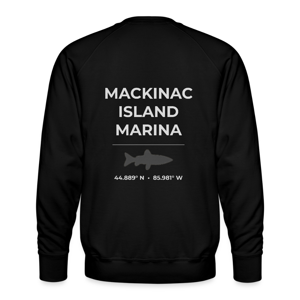 MACKINAC ISLAND MARINA PREMIUM CREW SWEATSHIRT - black