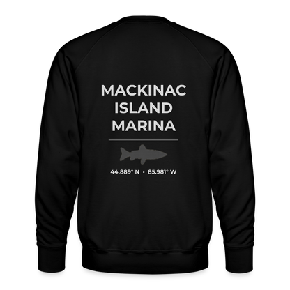 MACKINAC ISLAND MARINA PREMIUM CREW SWEATSHIRT - black