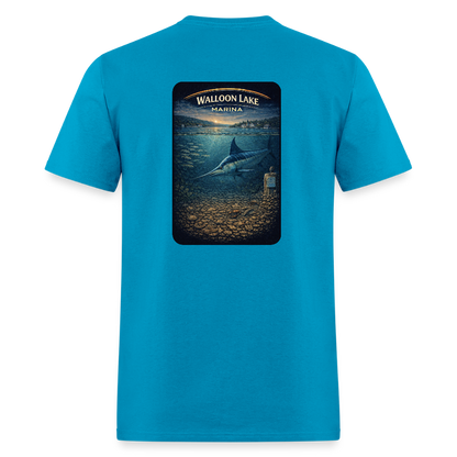 Walloon Lake Marina T-Shirt | Michigan Marina Series - turquoise