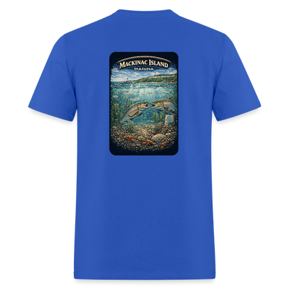 Mackinac Island Marina T-Shirt | Michigan Marina Series - royal blue