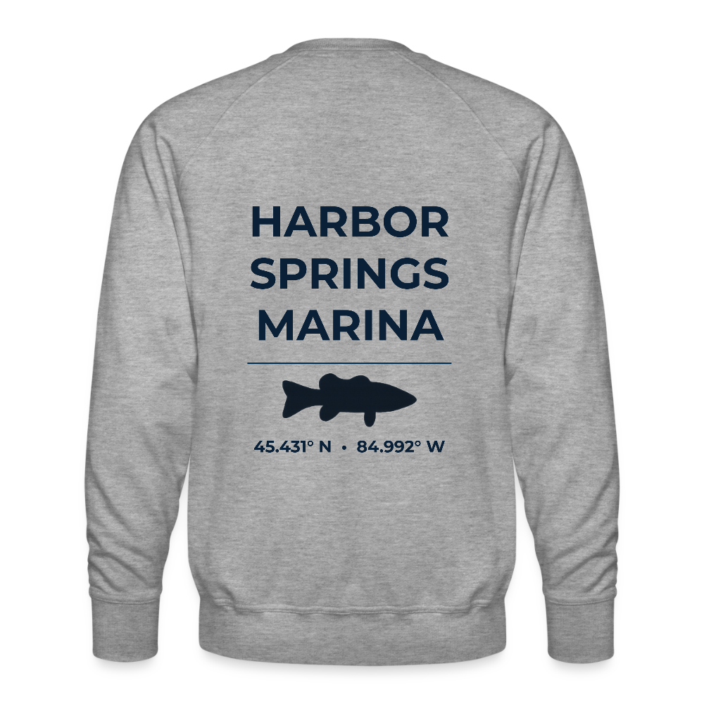 HARBOR SPRINGS MARINA PREMIUM CREW SWEATSHIRT - heather grey