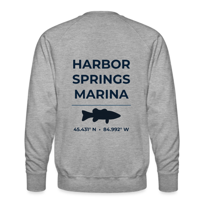 HARBOR SPRINGS MARINA PREMIUM CREW SWEATSHIRT - heather grey