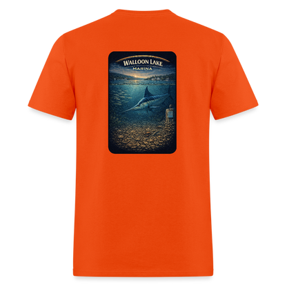 Walloon Lake Marina T-Shirt | Michigan Marina Series - orange