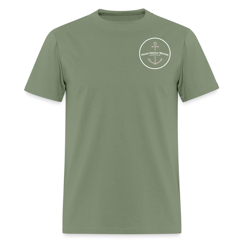 Harbor Springs Marina T-Shirt | Michigan Marina Series - military green