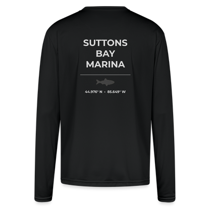 SUTTONS BAY MARINA PERFORMANCE LONG SLEEVE - black