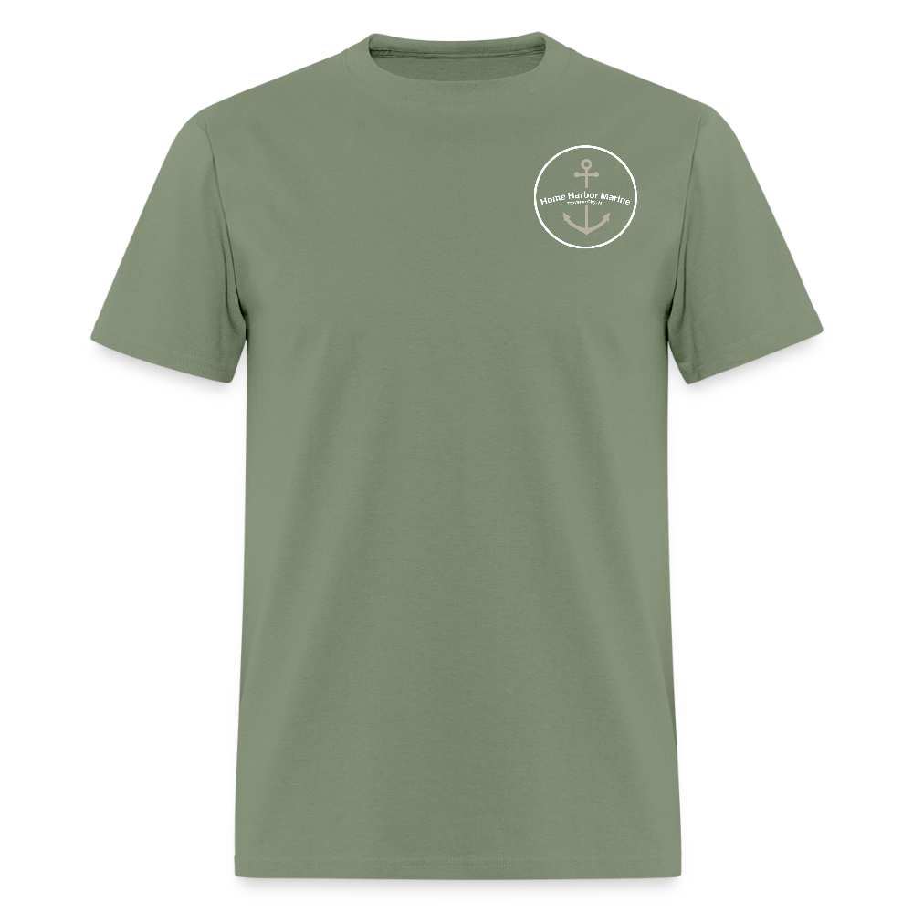 Petoskey Marina T-Shirt | Michigan Marina Series - military green