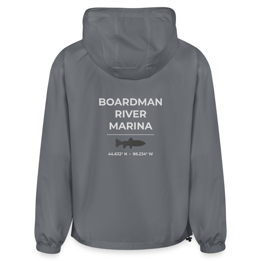 BOARDMAN RIVER MARINA PACKABLE HALF-ZIP JACKET - gray