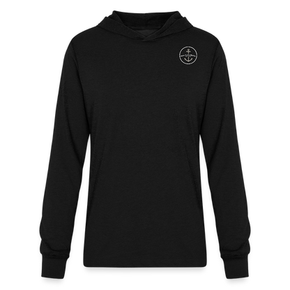 GRAND RAPIDS MARINA LONG SLEEVE HOODED TEE - black