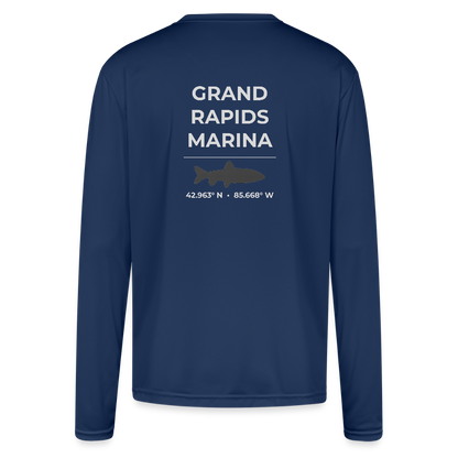 GRAND RAPIDS MARINA PERFORMANCE LONG SLEEVE - navy