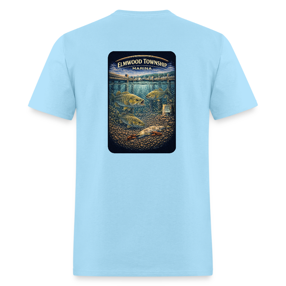 Elmwood Township Marina T-Shirt | Michigan Marina Series - powder blue