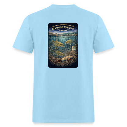 Elmwood Township Marina T-Shirt | Michigan Marina Series - powder blue