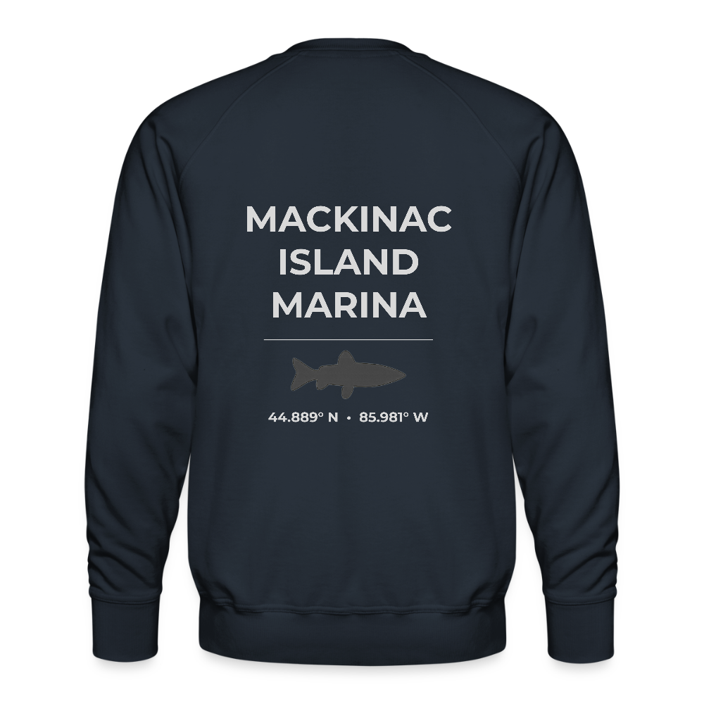 MACKINAC ISLAND MARINA PREMIUM CREW SWEATSHIRT - navy