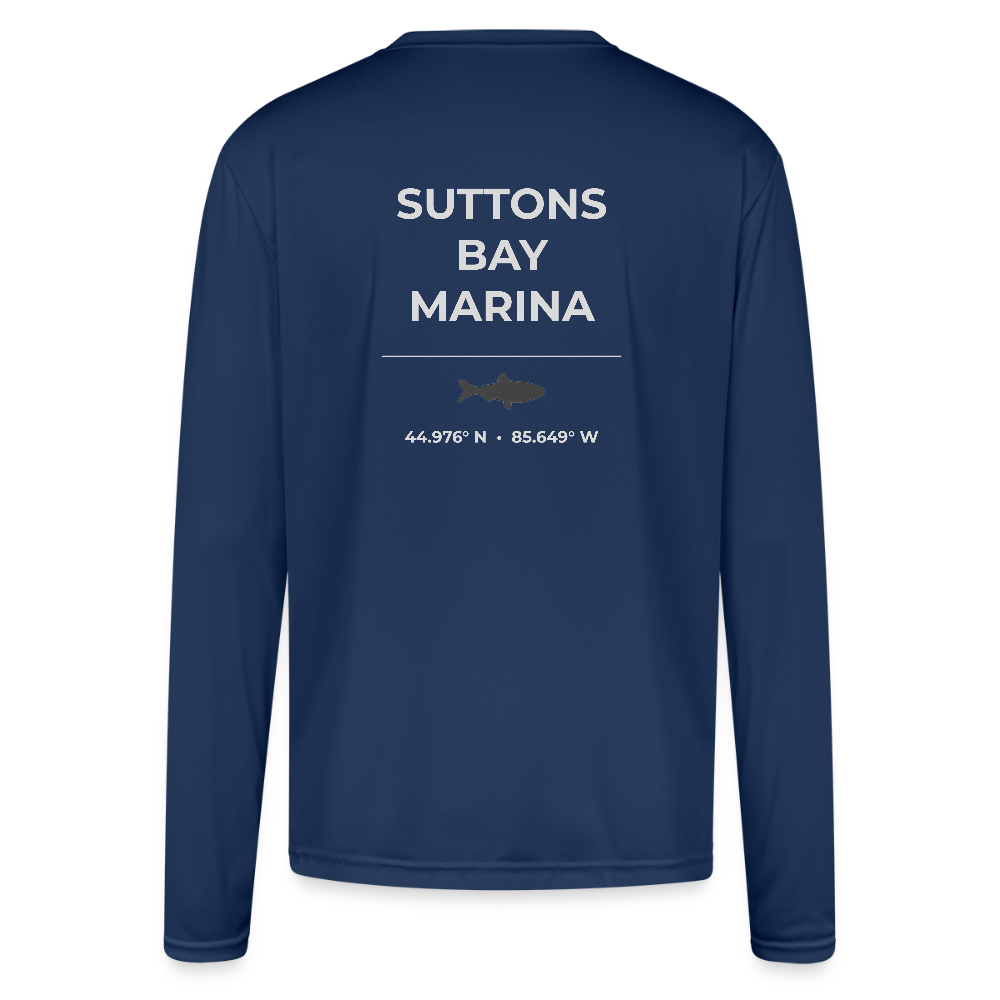 SUTTONS BAY MARINA PERFORMANCE LONG SLEEVE - navy