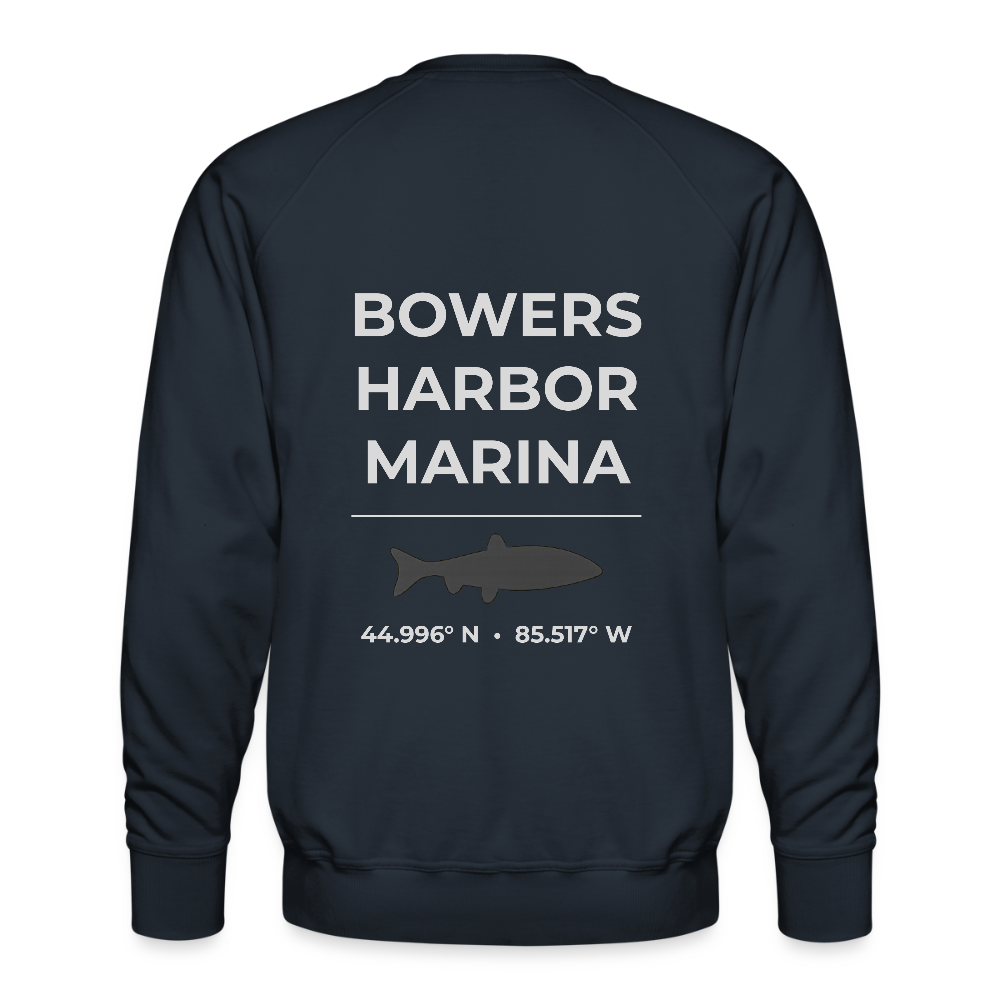 BOWERS HARBOR MARINA PREMIUM CREW SWEATSHIRT - navy
