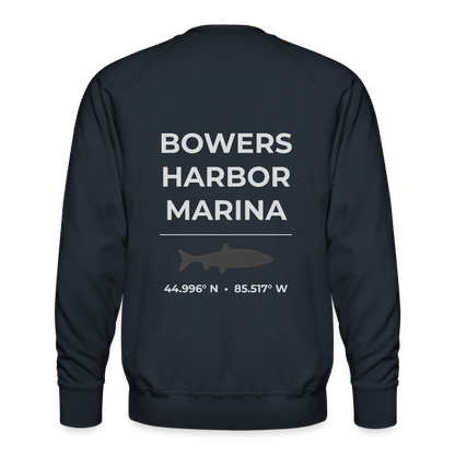 BOWERS HARBOR MARINA PREMIUM CREW SWEATSHIRT - navy