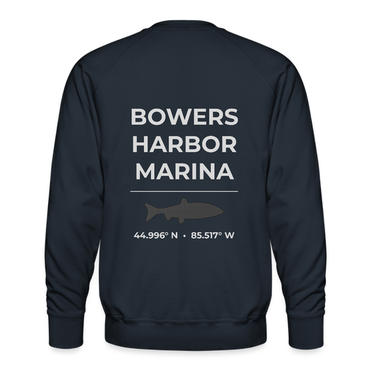 BOWERS HARBOR MARINA PREMIUM CREW SWEATSHIRT - navy