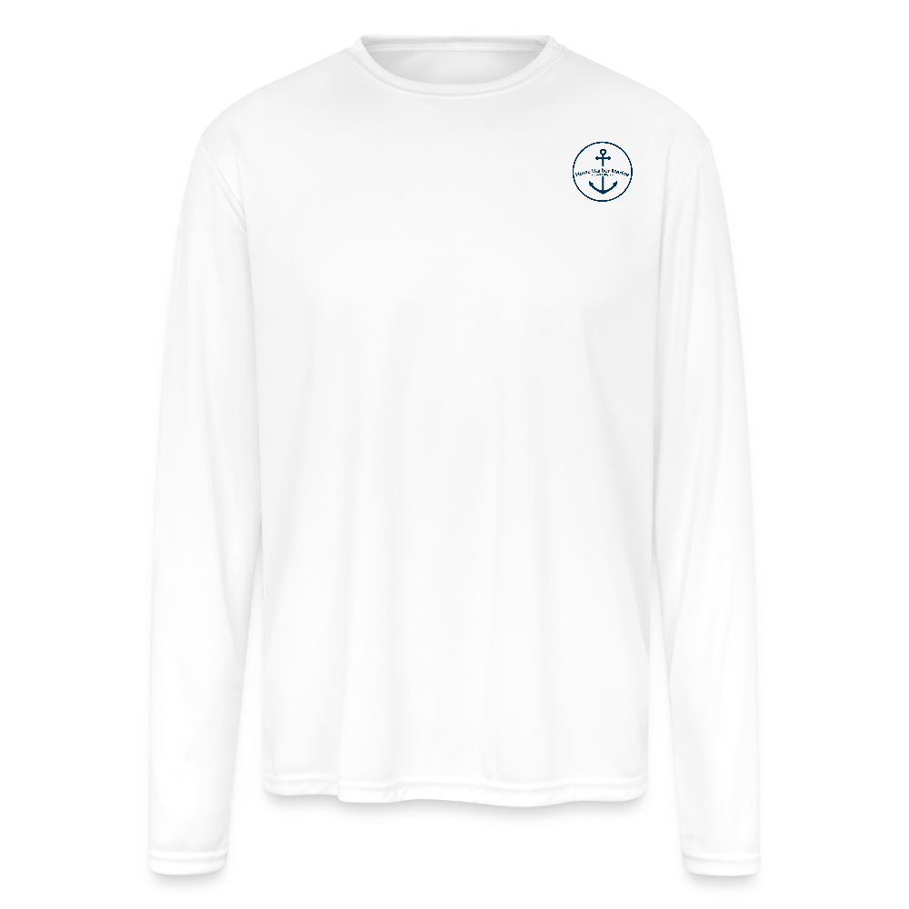 BOWERS HARBOR MARINA PERFORMANCE LONG SLEEVE - white