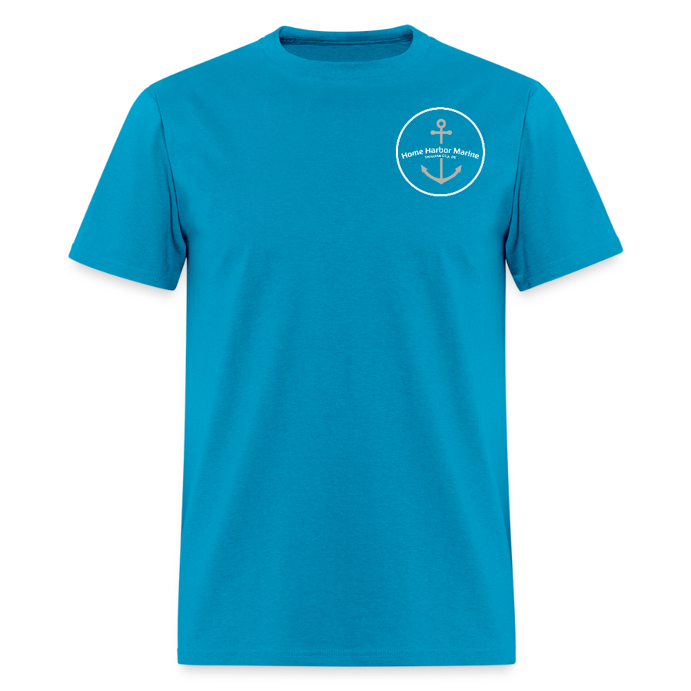 Manitou Island Marina T-Shirt | Michigan Marina Series - turquoise