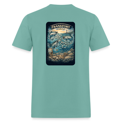 Frankfort Marina T-Shirt | Lake Michigan Coastal Heritage - aquatic