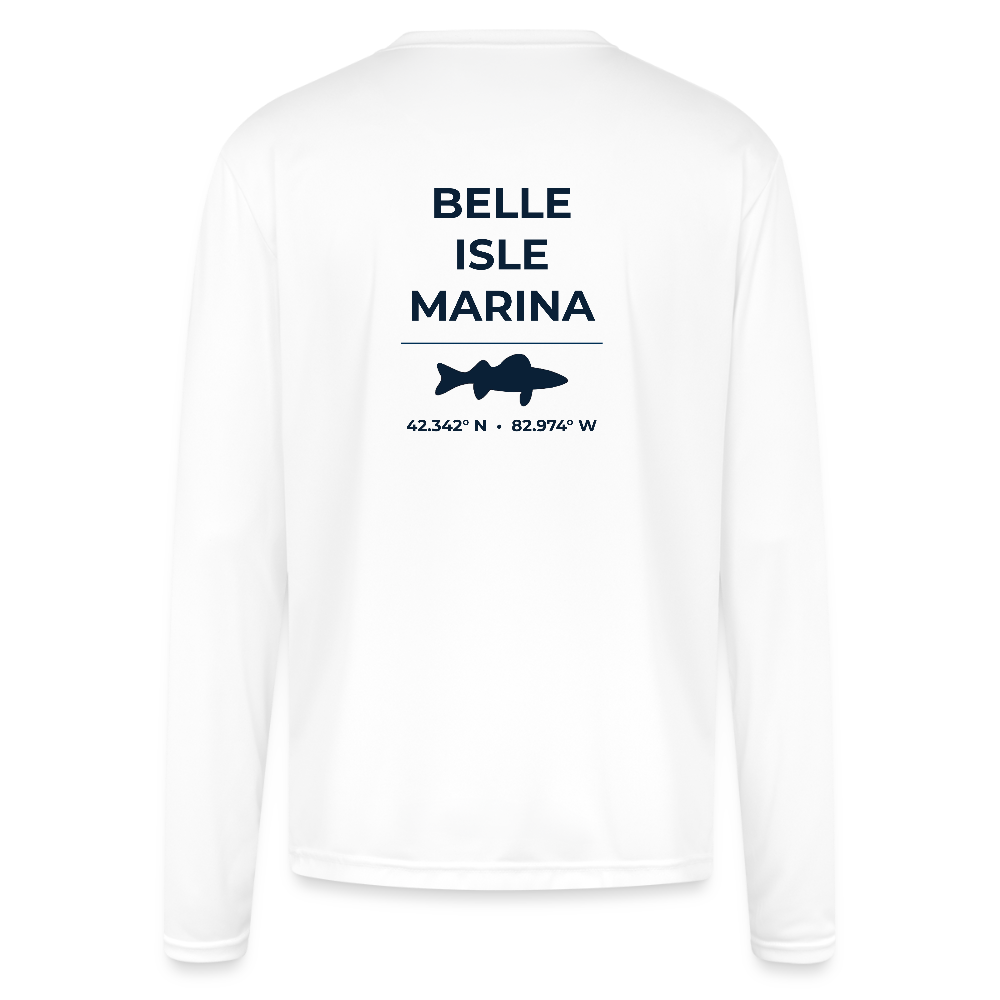 BELLE ISLE MARINA PERFORMANCE LONG SLEEVE - white